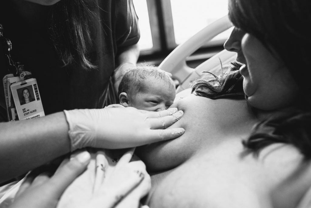 breastfeeding for the first time