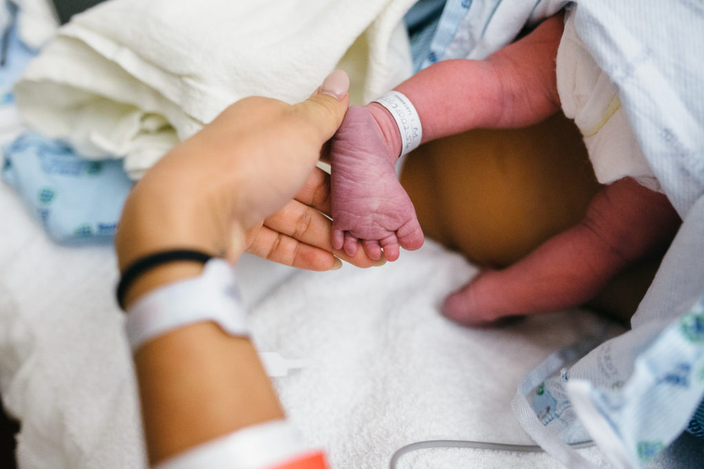 newborn baby feet