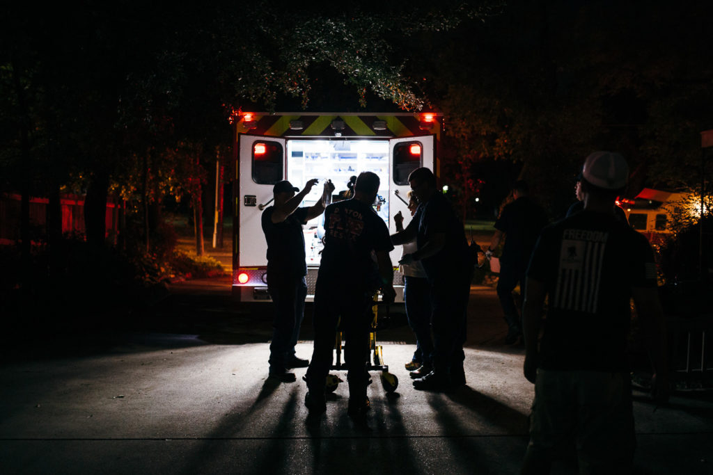 loading into ambulance from birth center